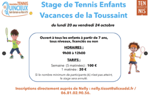 Stage de la Toussaint
